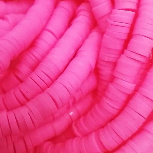 Kautschuk Scheiben Fuchsia 4mm 370 Stück 16-18