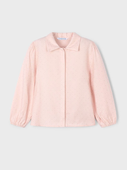 Kinderbluse Kurzarm Pastellfarben