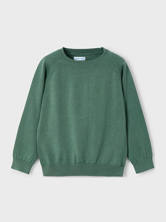 Kinderpullover Langarm Grün Basic