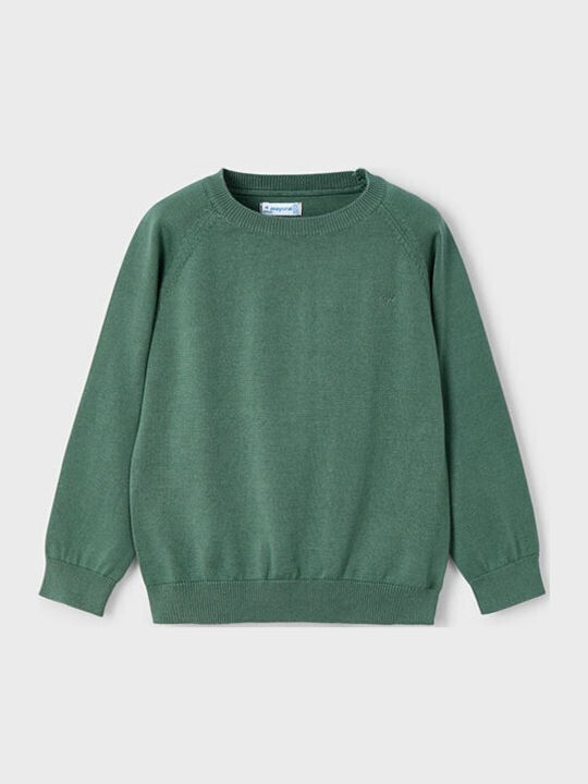 Kinderpullover Langarm Grün Basic