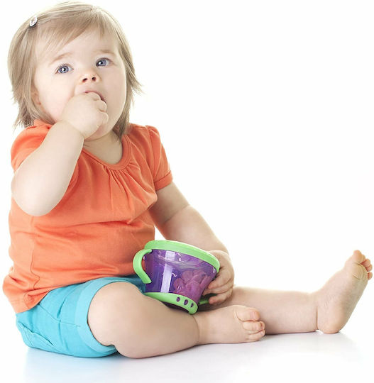 Nuby Plastic Baby Container Snack Keeper for 12+ months Blue