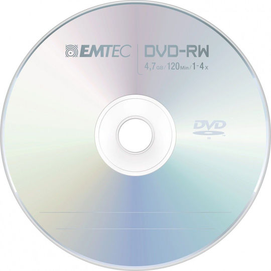 Emtec Презаписваеми DVD-RW 4x 4.7ГБ Кутия за торта 10бр