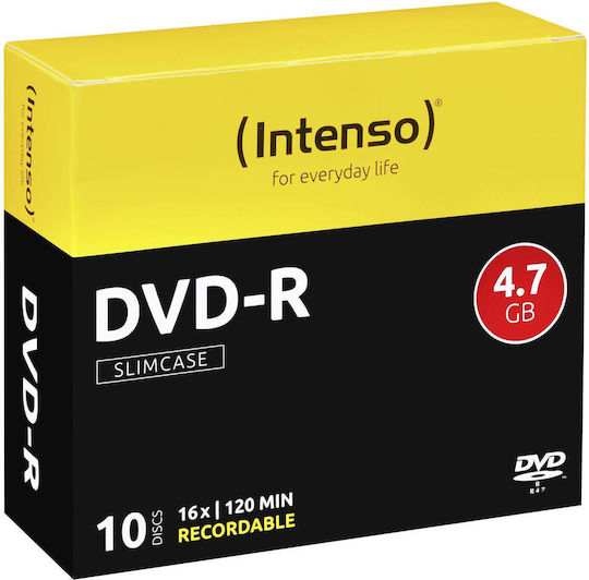 Intenso Beschreibbare DVD-R 16x 4.7GB 10Stück