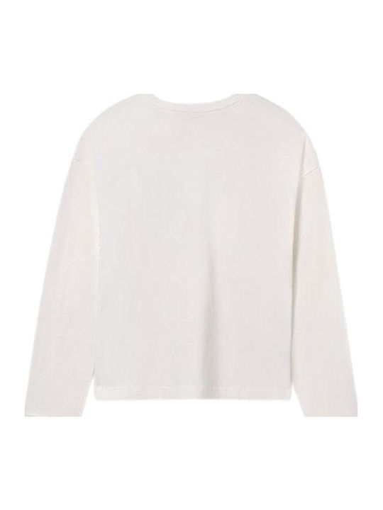 Kids' Shirt Long Sleeve Beige-stone
