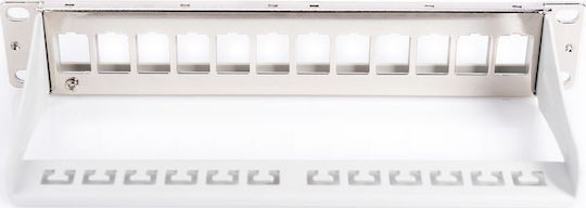Digitus Keystone Patch Panel für Rack 1U 10" 12 Ports Gray