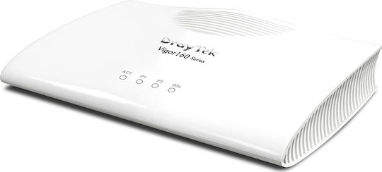 Draytek Vigor 166 (DE) v2 Ασύρματο VDSL2 Modem Router με 2 Θύρες