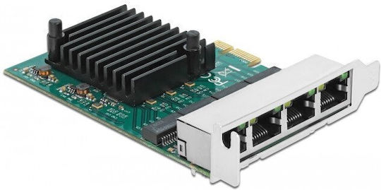 Delock PCI Express Karte 89025 PCI Express zu 4 x RJ45 Gigabit LAN RTL8111
