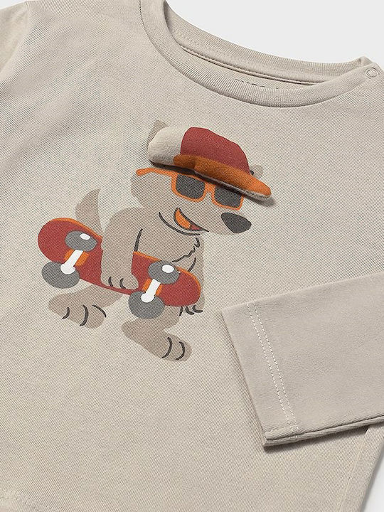 Kids' Shirt Long Sleeve Beige