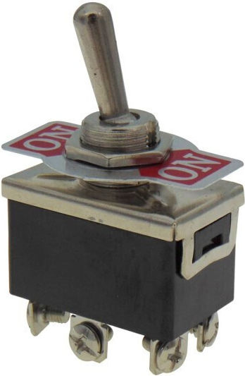 On-On Axial Switch 10A/250V 6P Kn3c-202-a
