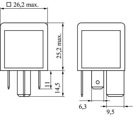 Relay Power Supply Current Bosch 0 986 332 002