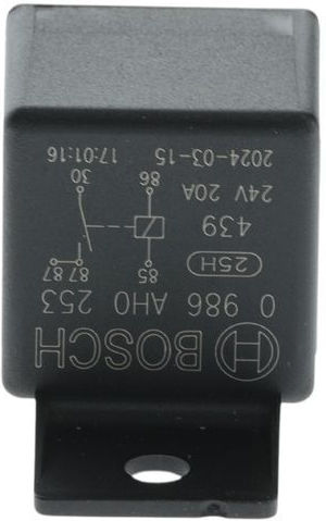 Relay Power Supply Current Bosch 0 986 Ah0 253