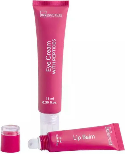 IDC Institute Lip Balm & Eye Cream Σετ Περιποίησης για Λάμψη 2τμχ