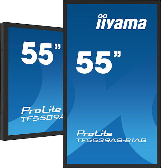 Iiyama TF5539AS-B1AG Public Display LED IPS 4K UHD 54.6" με Οθόνη Αφής