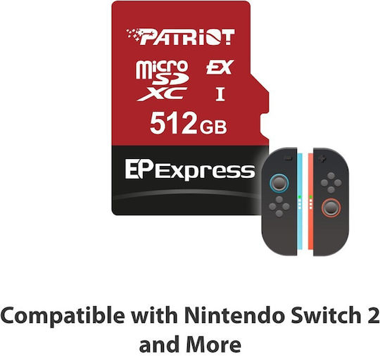 Patriot microSDXC 512GB Clasa 10 U3