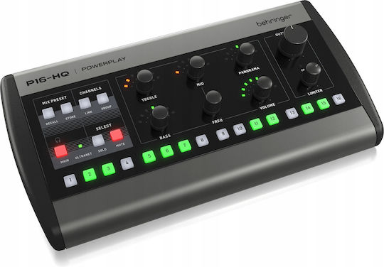 Behringer P16-HQ Αυτοενισχυόμενη Ψηφιακή Κονσόλα 16 Καναλιών / 16 Εισόδους XLR