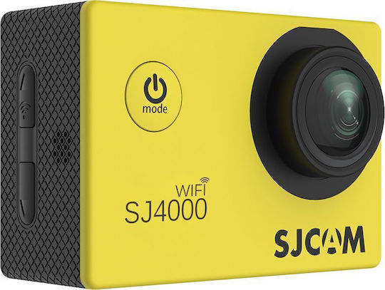 SJCAM SJ4000 Air Action Camera 4K Ultra HD Underwater With Case Standard With 2 Inch Screen And Wi-Fi Yellow