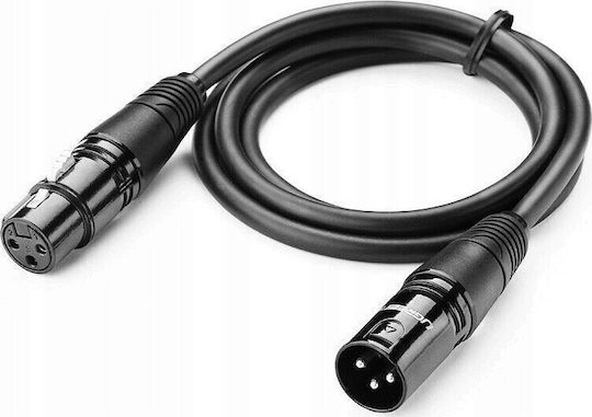Ugreen Cable XLR Male - XLR Female Black 1m