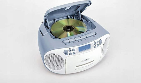 Reflexion Portable Sound System with USB Radio Blue