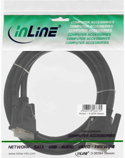 InLine Kabel DVI-D-Stecker - DVI-D-Stecker 2m Schwarz (17772A)