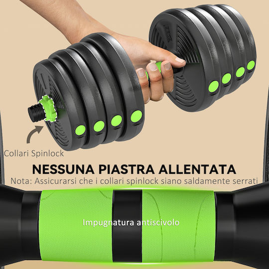 Sportnow Set De Gantere Cu Set De Gantere Greutate Totală 29kg
