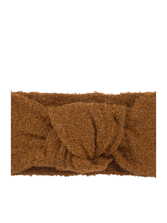 Headband Knitted in Brown color