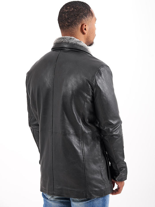 Quebec Leather Jacket Black