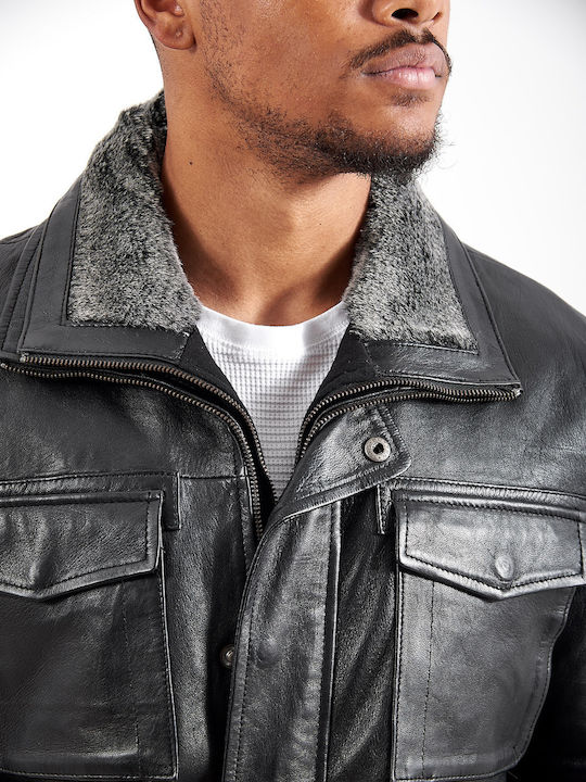 Quebec Leather Jacket Black