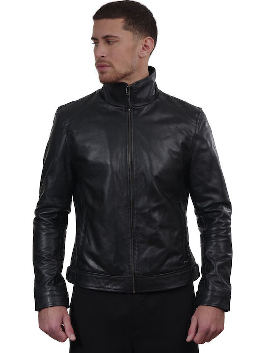 Holland Cowhide Leather Jacket Black