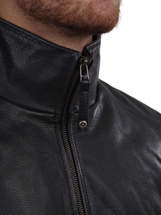 Holland Cowhide Leather Jacket Black