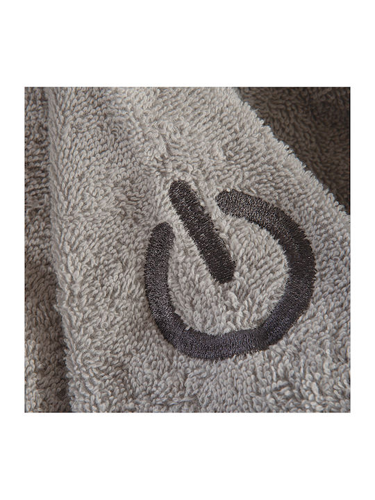 Nef-Nef Homeware Παιδικό Μπουρνούζι Color Kids L.grey με Κουκούλα