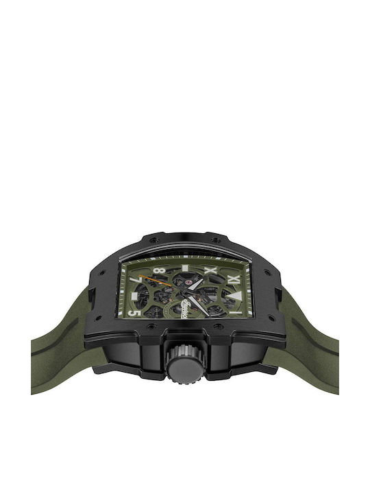 Ingersoll Men's Watch Automatic with Green Rubber Strap