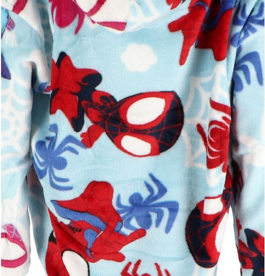 Marvel Κουβέρτα Fleece Ανοιχτό Μπλε 160εκ.
