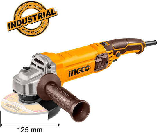 Ingco AG1100385E Grinder 125mm Electric 1100W with Speed Control