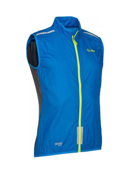 Kilpi Flow-M Cycling Windbreaker Jacket Sleeveless Blue