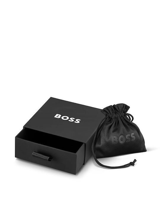 Boss Ανδρικό Βραχιόλι από Δέρμα 17.5cm