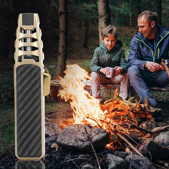 Jobon Turbo Windproof Jet Flame Lighter In Black Colour