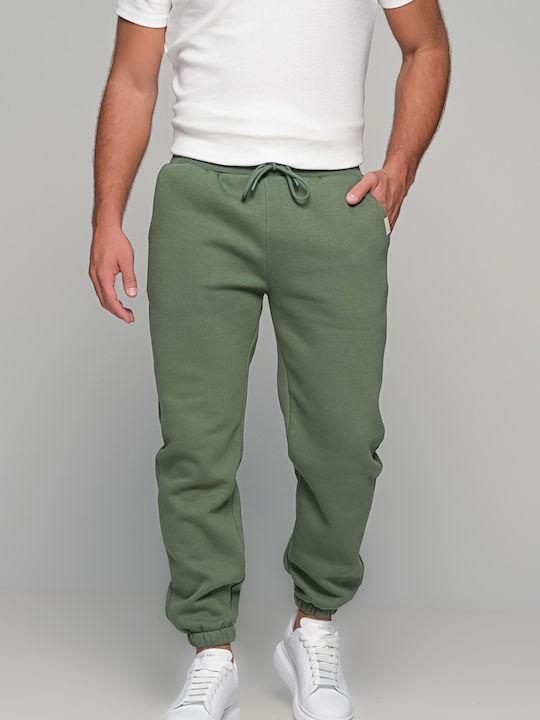Basic Jogginghose mit Gummizug Khaki