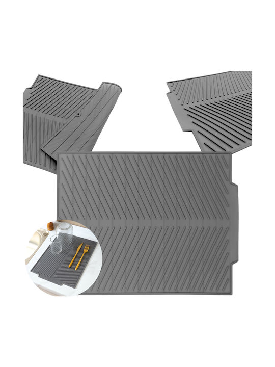 Silikon Trocknungsfläche Grau 43x33.5cm