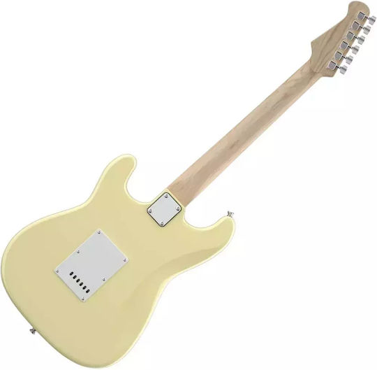 Donner Set Chitară Electrică Stratocaster Albă cu Husă