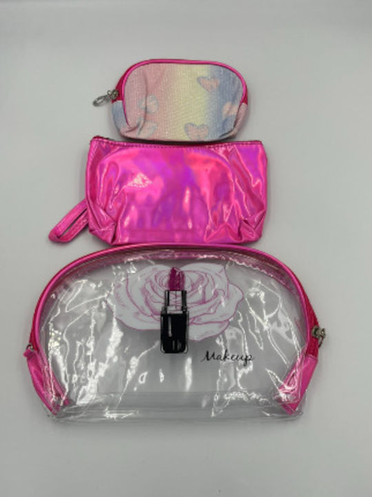 Roza Rz5733 Set 3 Neseser Cosmetic Transparent Pvc