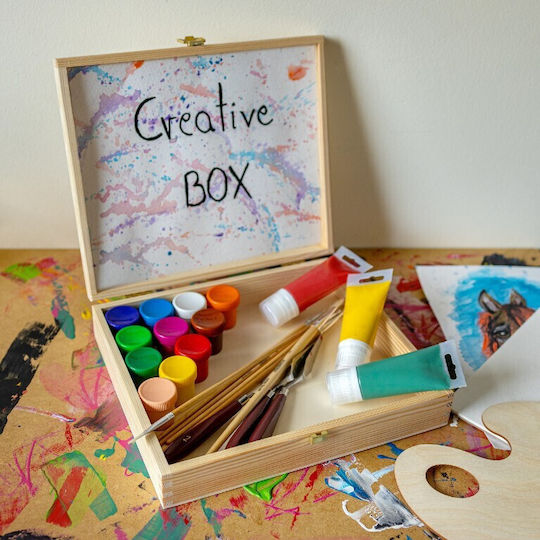 Creative Декоративна кутия Дърво 29x25x6.5см 1бр