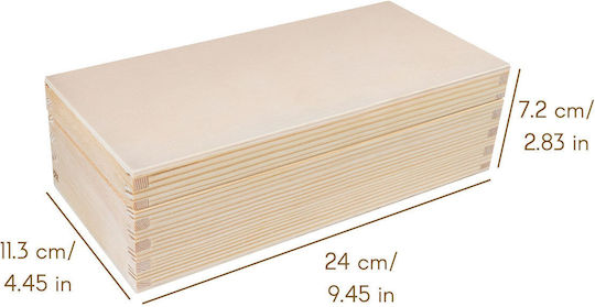 Creative Διακοσμητικό Κουτί Ξύλινο 24x11.3x7.2cm Creative Διακοσμητικό Κουτί Ξύλινο 24x11.3x7.2cm