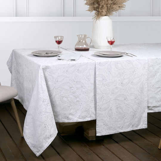 Nima Tablecloth Flow Gray 160x265cm