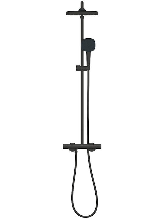 Grohe Coloană de duș cu Baterie Neagră