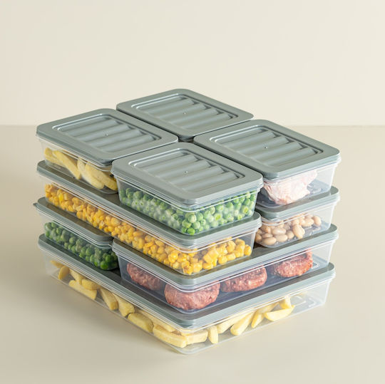 GinzaMaison Kunststoff Transparente Mittagsbox 2.4lt
