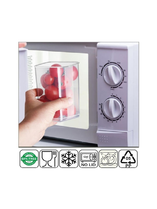 Set 12 Bucăți Vaze Pentru Paste / Zahăr / Cereale Cu Capac Plastic Transparent 1750ml 12 Bucăți