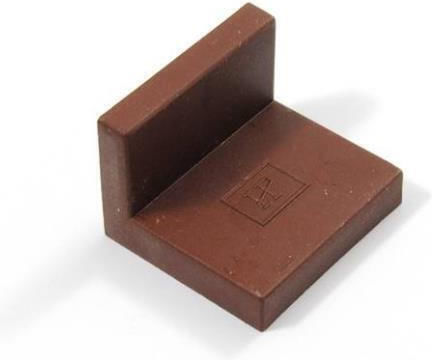 Hard Plast Eckregal Metallisch in Weiß Farbe 30mm 1Stück 40093