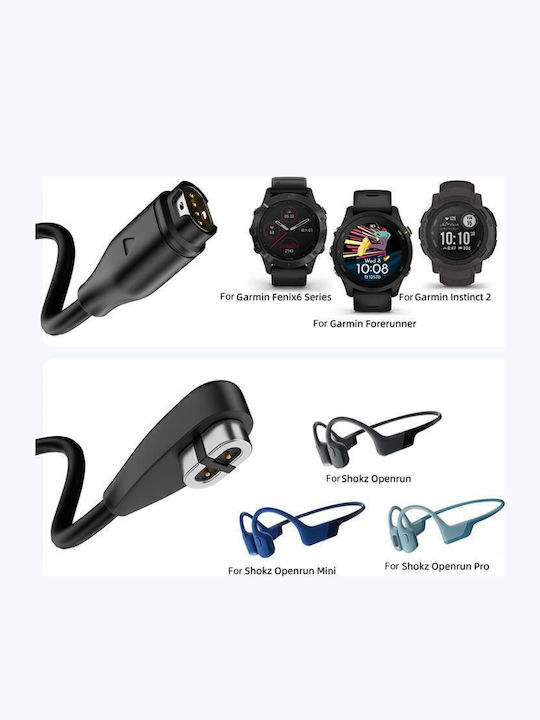 Φορτιστής για Shokz, Garmin Μαύρος