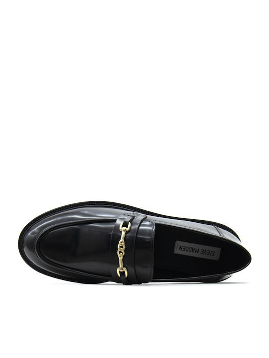 Huddles Patent Lackleder Damen Mokassins in Schwarz Farbe