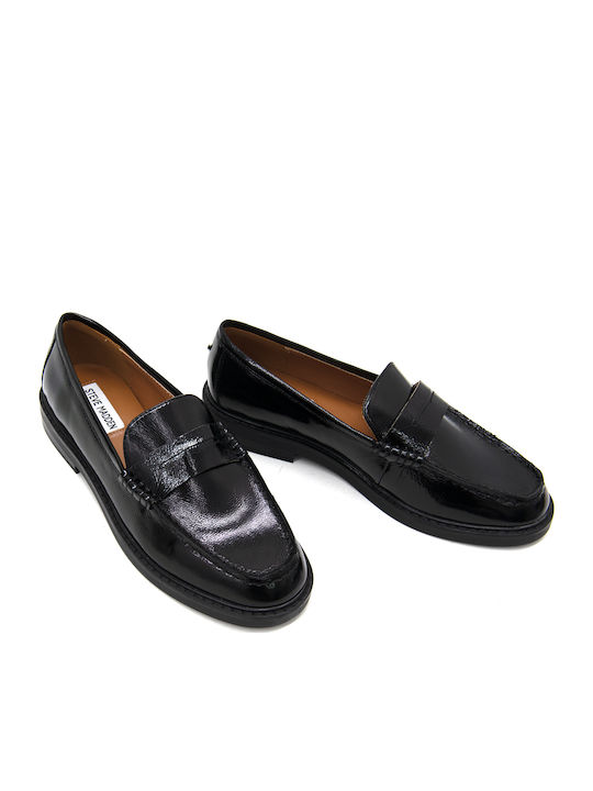 Adison Patent Lackleder Damen Mokassins in Schwarz Farbe